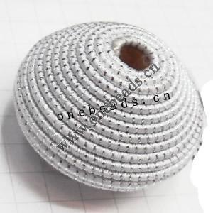 Wax Cord Beads, Acrylic Beads Inside Rondelle 28x30mm Hole:4mm Sold by bag