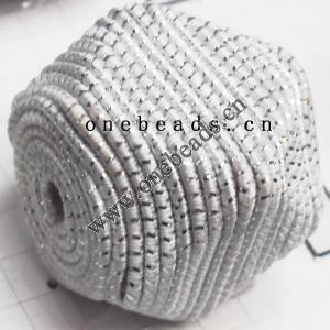 Wax Cord Beads, Acrylic Beads Inside 23x23mm Hole:3mm Sold by bag