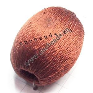 Woven Beads  Drum  25x20mm Hole:6mm  Sold by bag