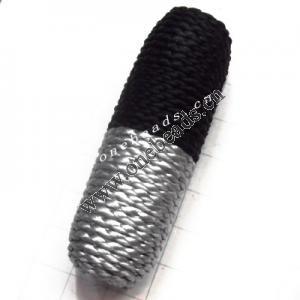 Woven Beads  Tube  11x34mm Hole:2mm  Sold by bag