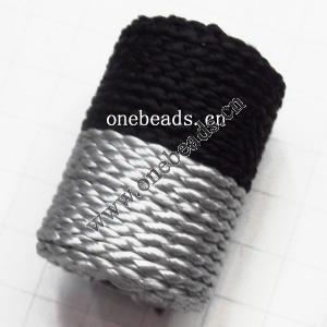 Woven Beads Column 14x22mm Hole:3mm  Sold by bag