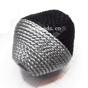 Woven Beads  Bicone  22x22mm Hole:3mm  Sold by bag