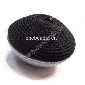 Woven Beads  Rondelle  28x20mm Hole:4mm  Sold by bag
