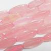 Rose quartz Beads 12x30mm Sold per 16-inch strand