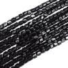 Black Stone Beads Prism 7x7mm Sold per 16-inch strand