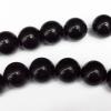 Black Stone Beads Round 20mm Sold per 16-inch strand