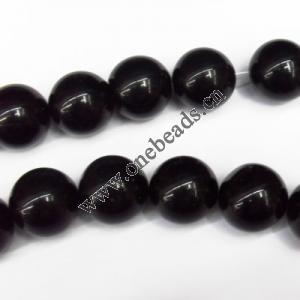 Black Stone Beads Round 20mm Sold per 16-inch strand