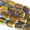  Gemstone Beads Strands, Tiger Eye Rectangular 18x25mm, Sold per 16-inch strand