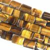  Gemstone Beads Strands, Tiger Eye Square 14x20mm, Sold per 16-inch strand