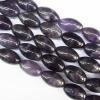 Bead,Amethyst(natural), Horse eye 12x20mm  Sold per 16-inch strand