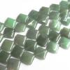 Green Aventurine Beads, Diamond 15mm Sold per 16-inch strand