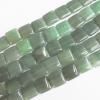 Green Aventurine Beads, Square 15mm Sold per 16-inch strand