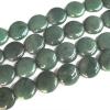 Green Aventurine Beads, Flat Round 20mm Sold per 16-inch strand