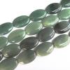 Green Aventurine Beads, Flat Oval 18x25mm Sold per 16-inch strand