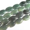 Green Aventurine Beads, Flat Oval 20x30mm Sold per 16-inch strand