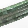 Green Aventurine Beads, Flat Column 15x20mm Sold per 16-inch strand