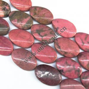 Bead Rhodochrosite(Natural) Twist 20x30mm Sold per 16-inch strand