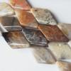 Bamboo Leaves Agate Beads Diamond 16x30mm Sold per 16-inch strand