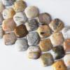 Bamboo Leaves Agate Beads Square 16mm Sold per 16-inch strand