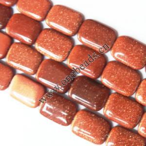  Gold sand Stone Beads Rectangular 18x25mm Sold per 16-inch strand