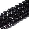 Black Aqate Beads Faceted Round 20x20mm Sold per 16-inch strand