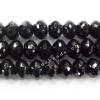 Black Aqate Beads Faceted Rondelle 16x12mm Sold per 16-inch strand