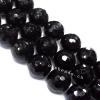 Black Aqate Beads Faceted Round 16mm Sold per 16-inch strand