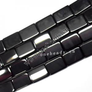 Black Aqate Beads Rectangular 10x14mm Sold per 16-inch strand