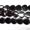 Black Aqate Beads Heart 14x14mm Sold per 16-inch strand