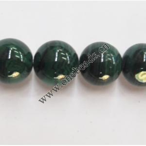 Malachite Beads Round 12mm Sold per 16-inch strand