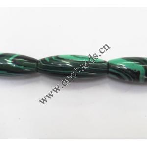 Malachite Beads Oval 9x16mm Sold per 16-inch strand