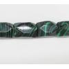 Malachite Beads Faceted Rectangular 14x21mm Sold per 16-inch strand