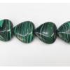 Malachite Beads Heart 12x12mm Sold per 16-inch strand