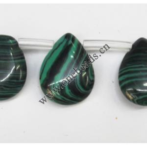 Malachite Beads Teardrop 12x20mm Sold per 16-inch strand