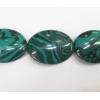 Malachite Beads Flat Oval 15x20mm Sold per 16-inch strand