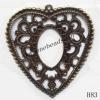 Iron Pendant/Drops Pb-free Heart 56x60mm Sold by PC