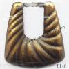 Iron Pendant/Drops Pb-free Trapezium 42x47mm Sold by PC