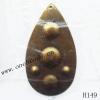 Iron Pendant/Drops Pb-free Flat Teardrop 31x55mm Sold by PC