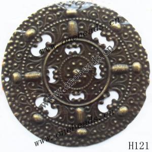 Iron Connectors/links Pb-free Coin 62mm Sold by PC