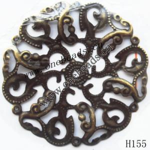 Iron Connectors/links Pb-free Flower 44mm Sold by PC