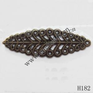 Iron Connectors/links Pb-free Leaf 14x42mm Sold by PC