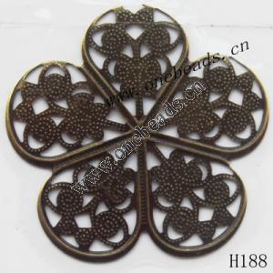 Iron Connectors/links Pb-free Flower 37mm Sold by PC