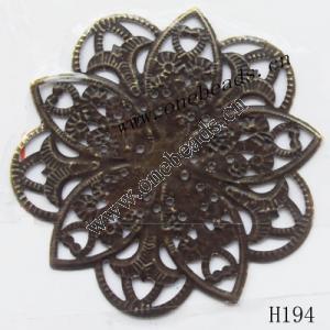 Iron Connectors/links Pb-free Flower 46mm Sold by PC