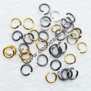 Iron Jumprings Pb-free Split Ring 5x0.5mm Sold by KG