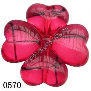 Flower Acrylic Beads 27mm Hole:1mm Sold by kg