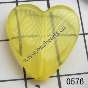 Heart Acrylic Beads 21x20mm Hole:1mm Sold by kg