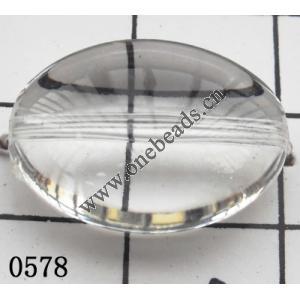 Flat Oval Acrylic Beads 20x14mm Hole:1mm Sold by kg