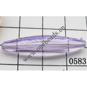 Faceted Tube Acrylic Beads 10x38mm Hole:1mm Sold by kg