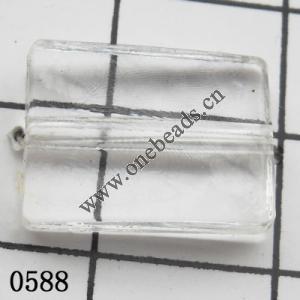 Rectangle Acrylic Beads 11x15mm Hole:1mm Sold by kg