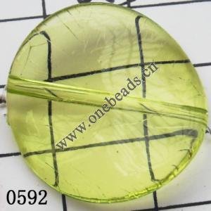 Twist Coin Acrylic Beads 25mm Hole:1mm Sold by kg